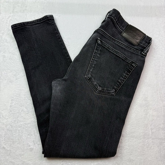 Abercrombie & Fitch Jeans Men 31x30 Black Langdon Skinny Jeans Used With Spots - Picture 3 of 16